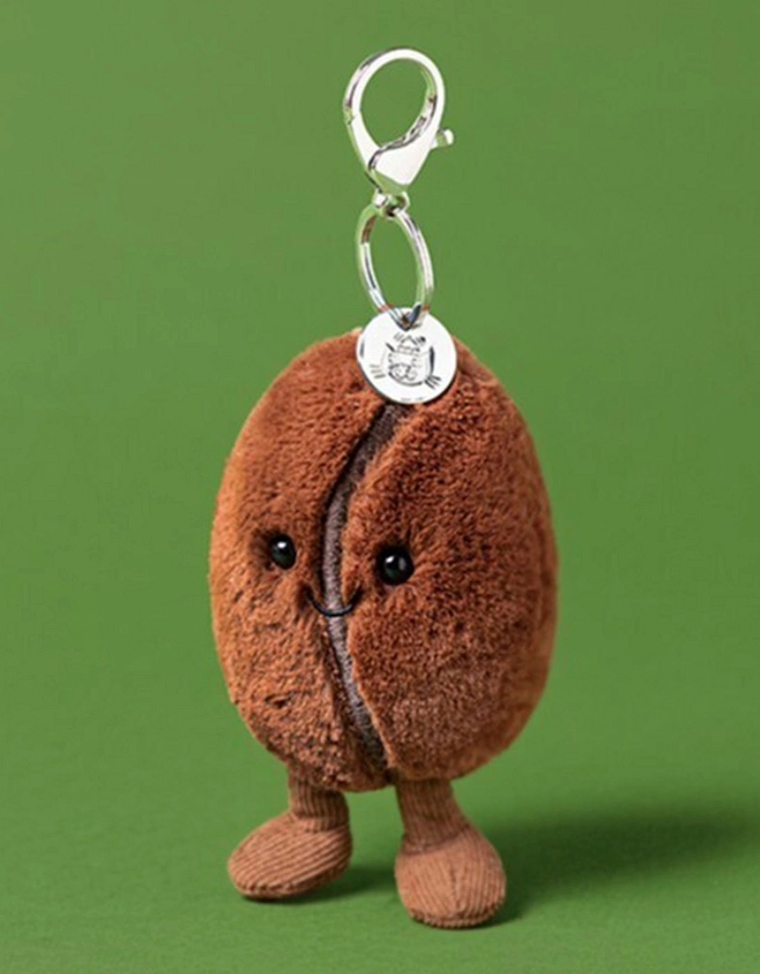 Amuseables Coffee Bean Bag Charm in Brown (17cm)