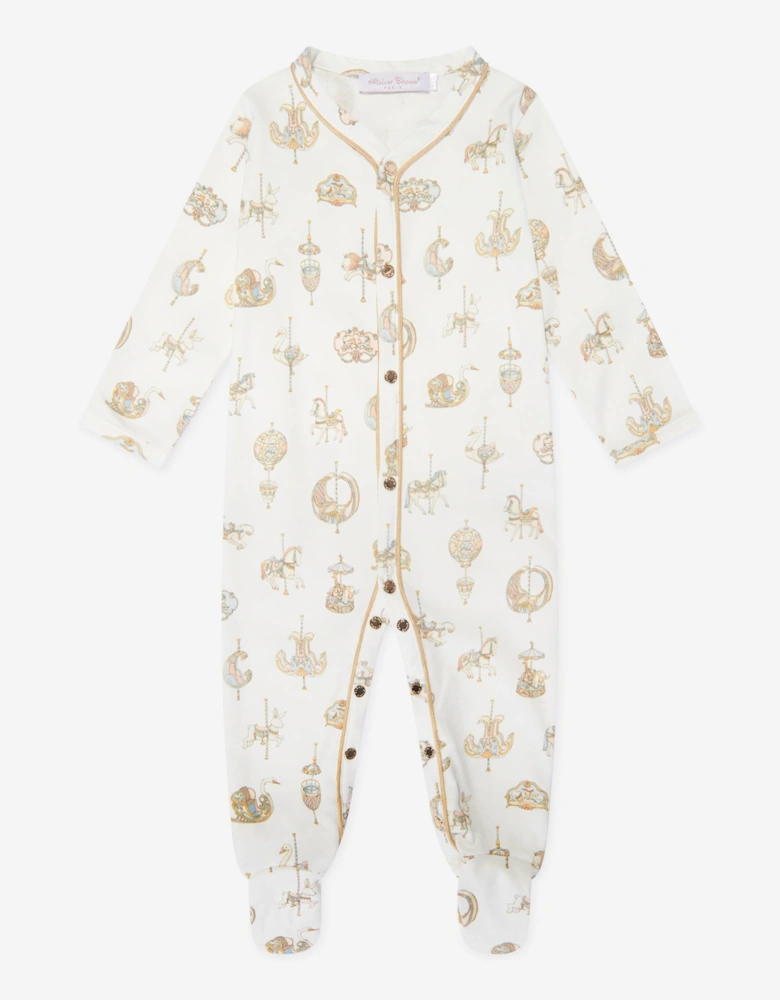 Baby Carousel Classic Playsuit in White