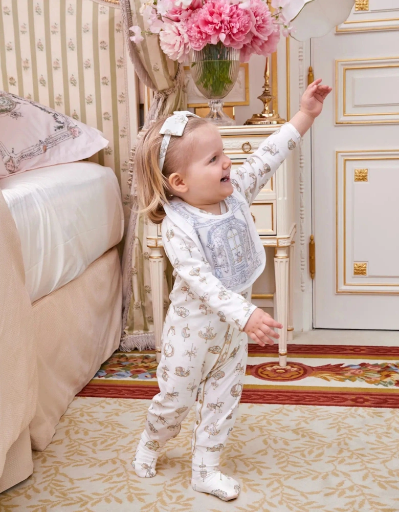 Baby Carousel Classic Playsuit in White