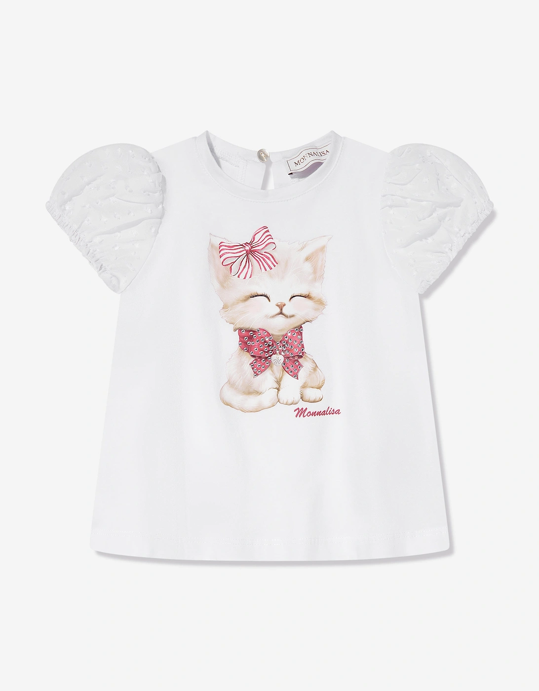Baby Girls Kitten T-Shirt and Leggings Set in Red