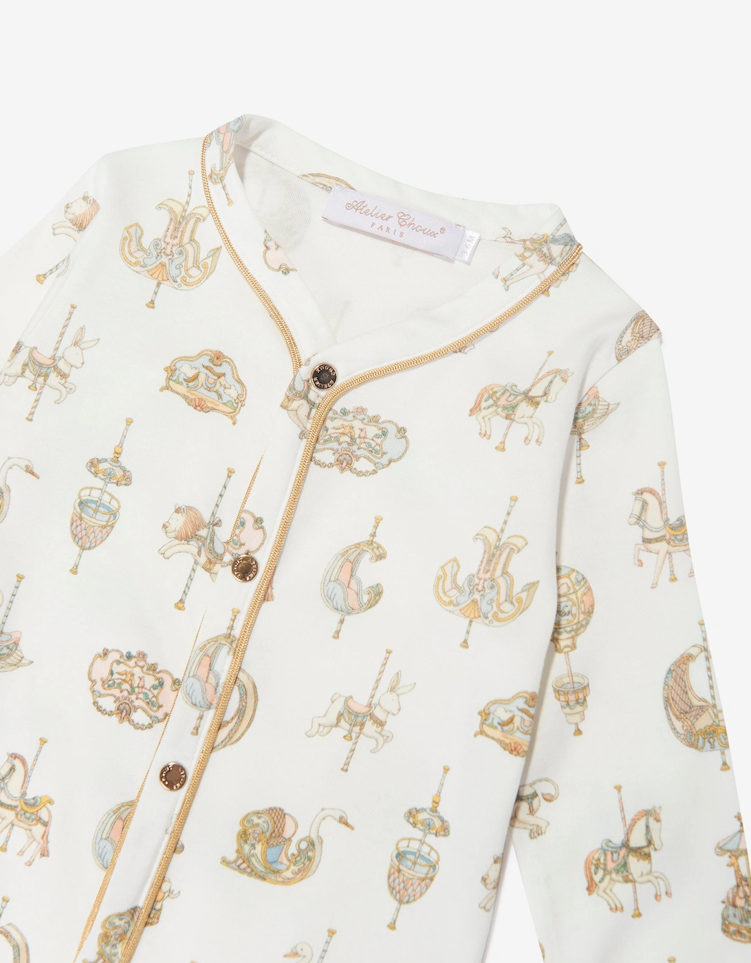 Baby Carousel Classic Playsuit in White
