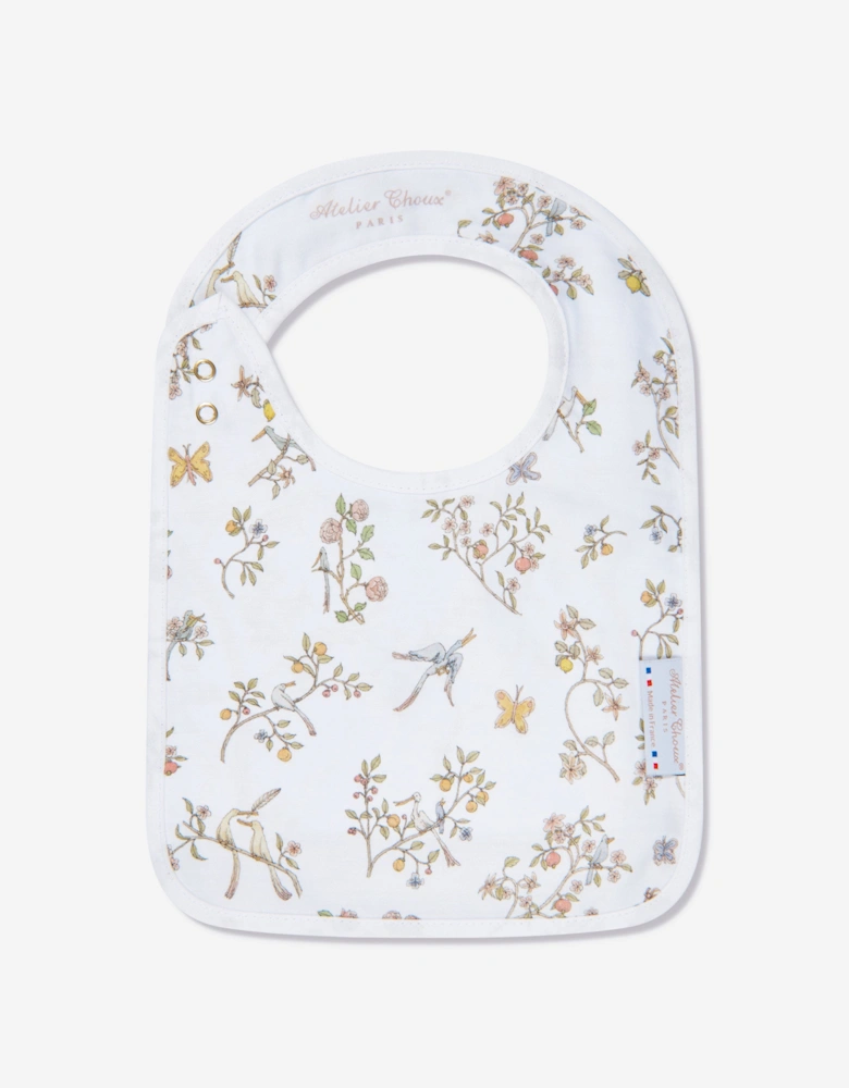 Baby Boys In Bloom Swaddle And Satin Bib Set in Blue