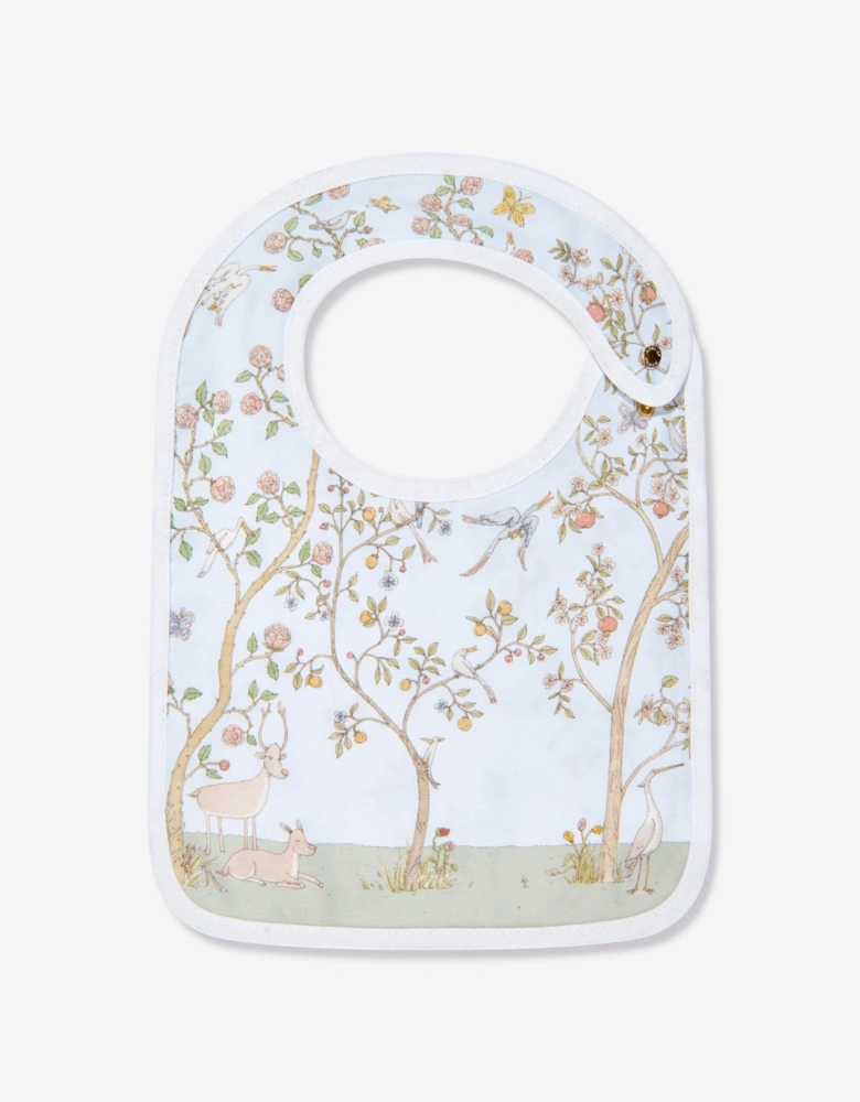 Baby Boys In Bloom Swaddle And Satin Bib Set in Blue