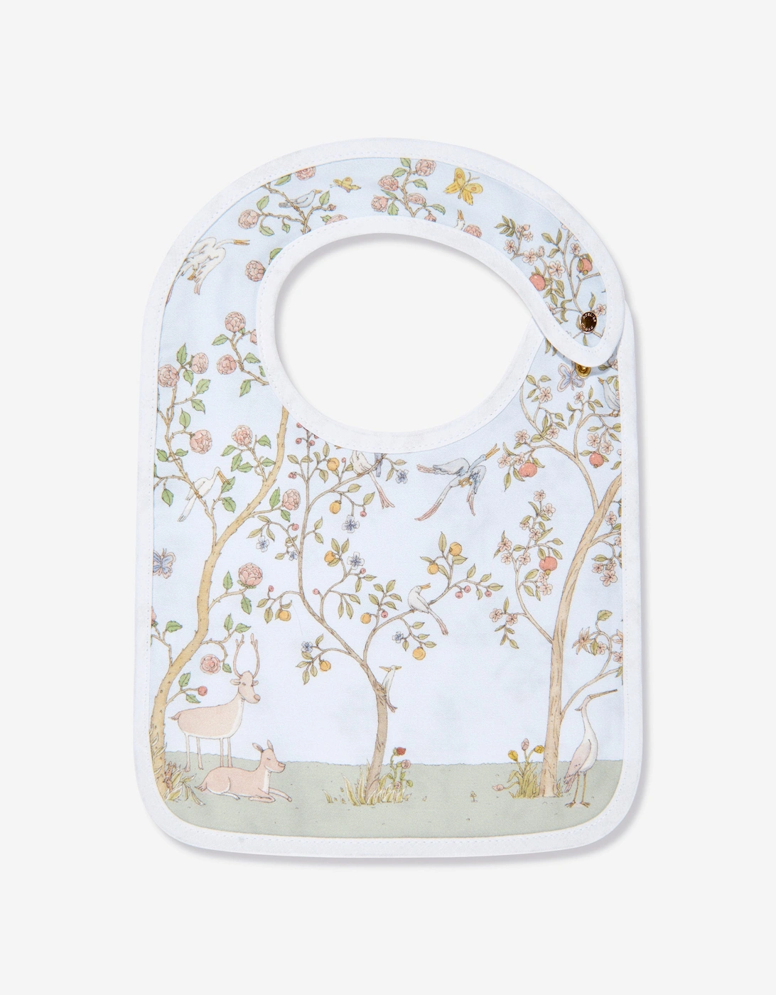 Baby Boys In Bloom Swaddle And Satin Bib Set in Blue