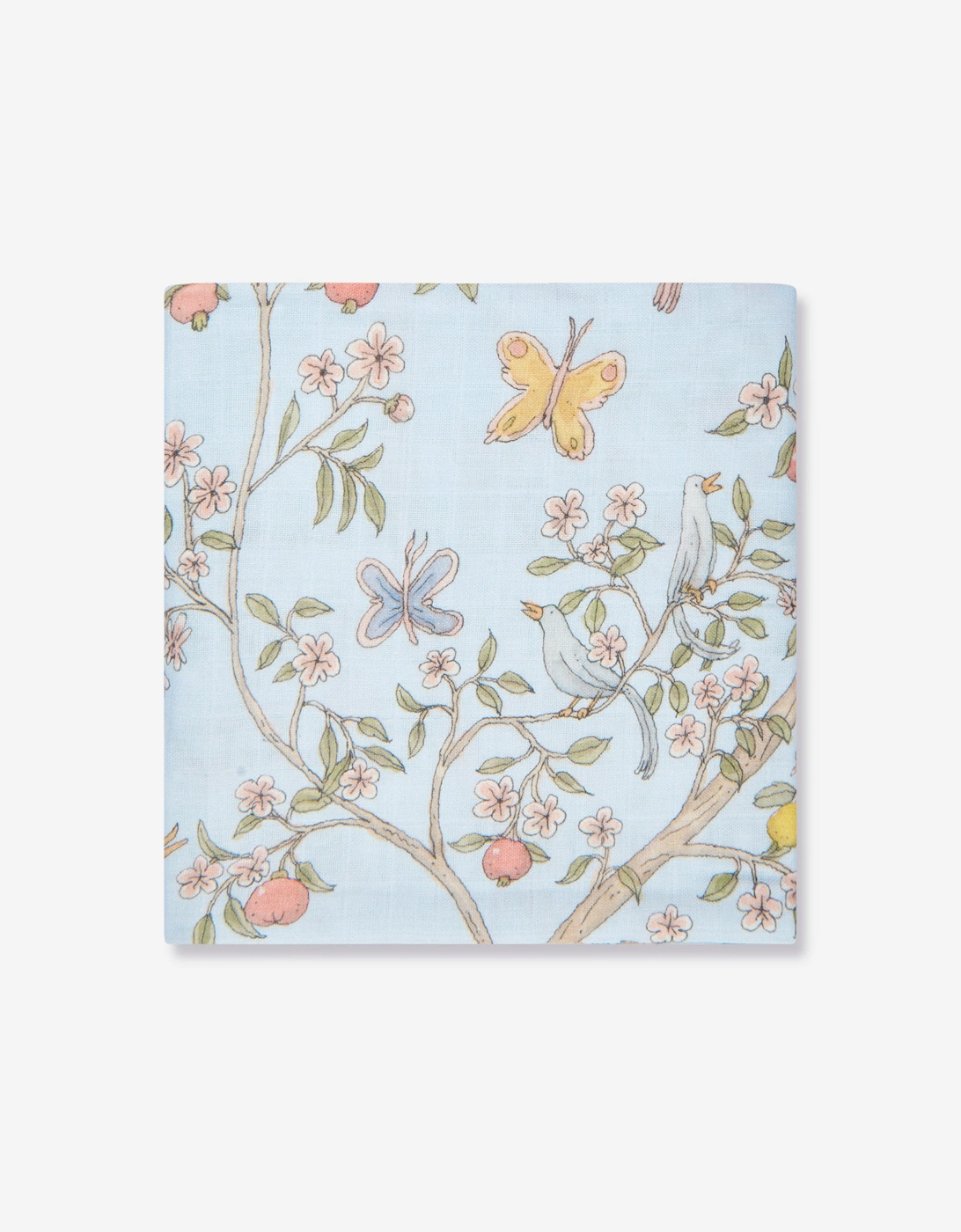 Baby Boys In Bloom Swaddle And Satin Bib Set in Blue