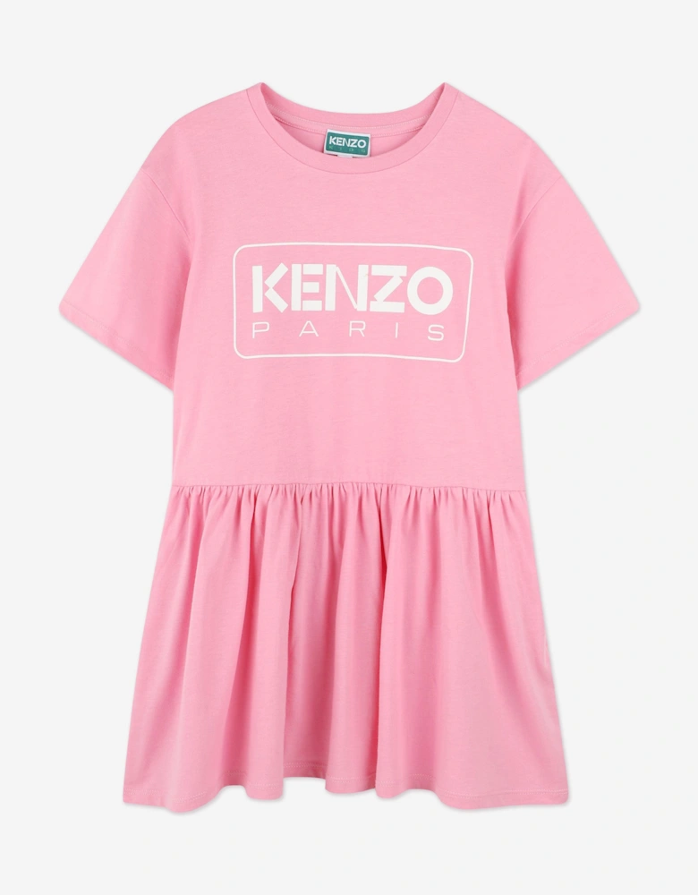 Girls Logo Sweater Dress in Pink