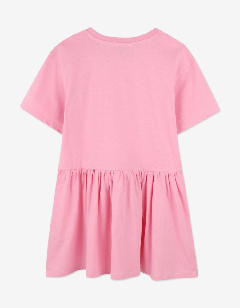 Girls Logo Sweater Dress in Pink
