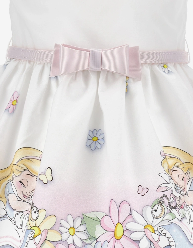 Baby Girls Alice In Wonderland Dress in White