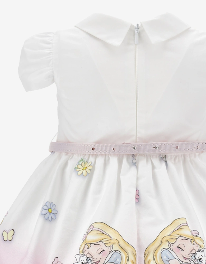 Baby Girls Alice In Wonderland Dress in White