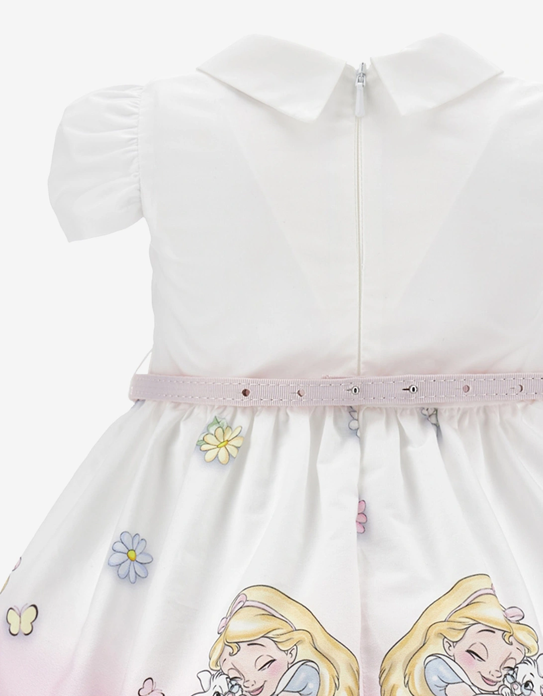 Baby Girls Alice In Wonderland Dress in White