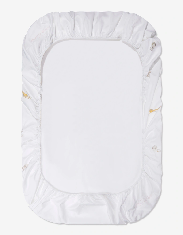 Baby Girls Carousel Fitted Sheet in Pink (140cm)