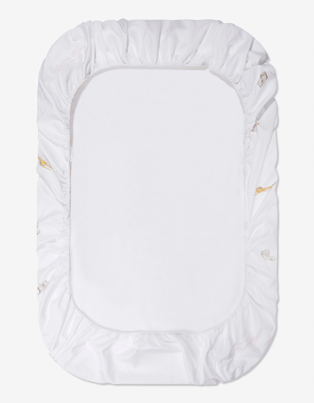 Baby Girls Carousel Fitted Sheet in Pink (140cm)
