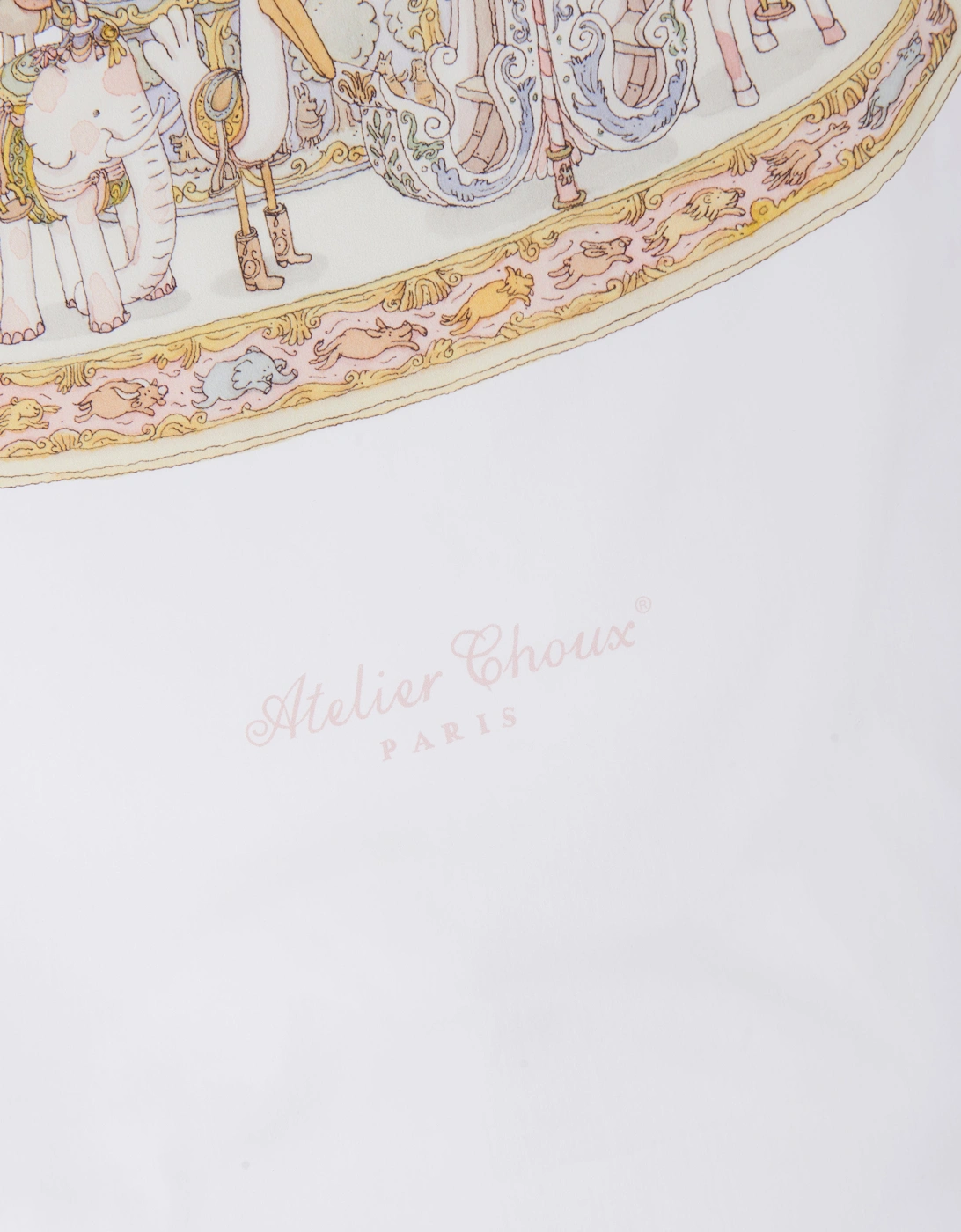 Baby Girls Carousel Fitted Sheet in Pink (140cm)