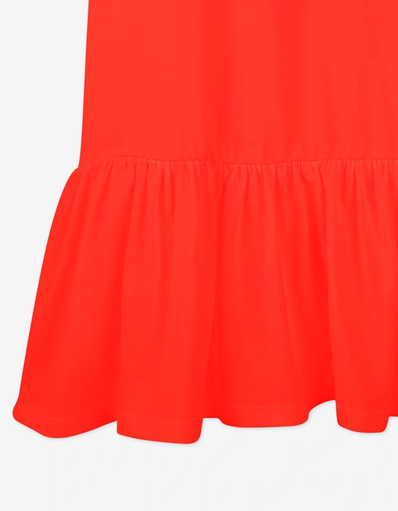 Girls Tiger Dress in Red