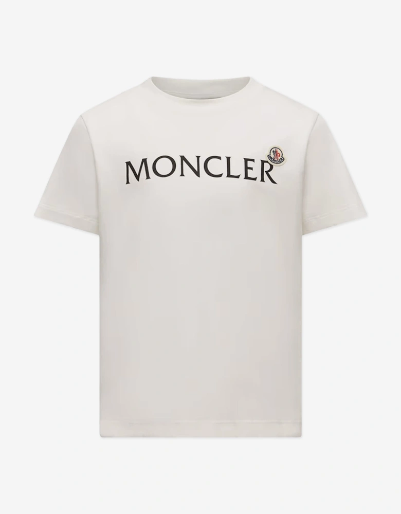 Boys Logo T-Shirt in Ivory