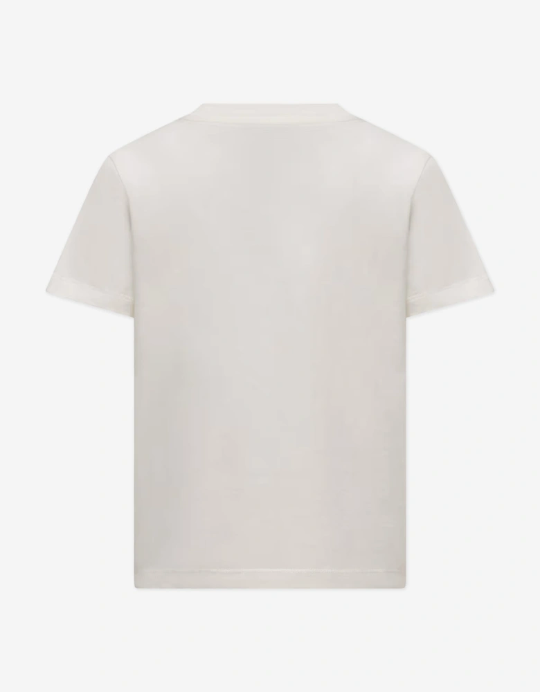 Boys Logo T-Shirt in Ivory