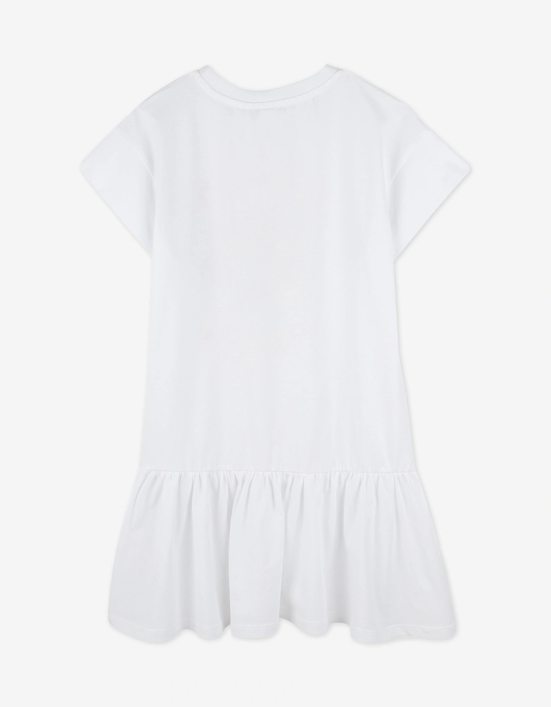 Girls Tiger Dress in White