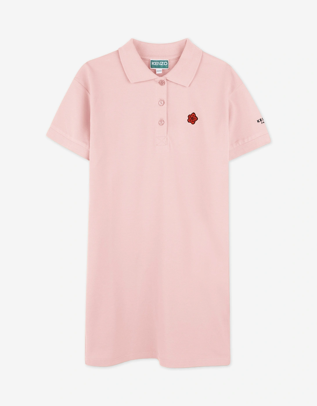 Girls Boke Flower Polo Dress in Pink, 5 of 4