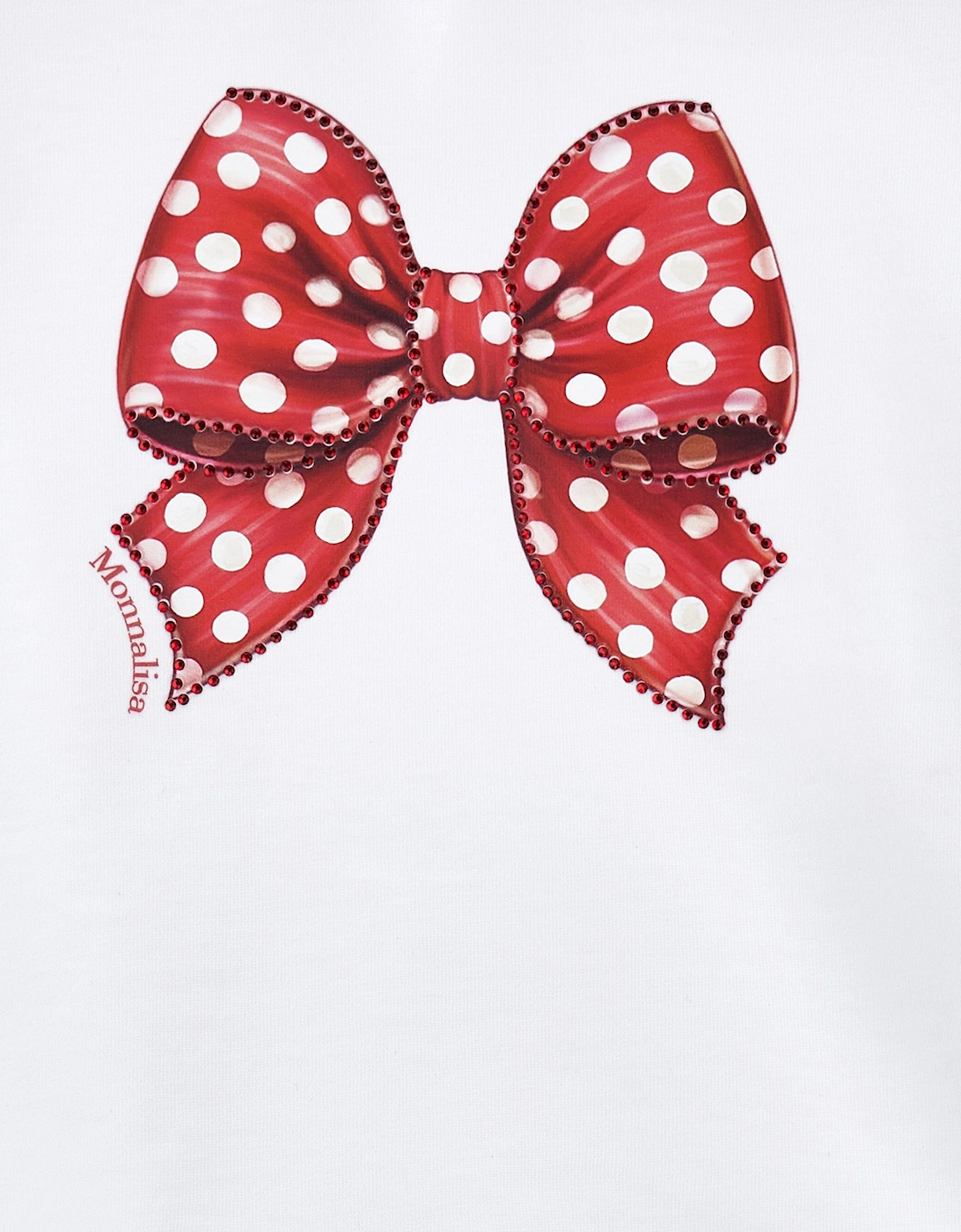 Baby Girls Bow Print T-Shirt in White