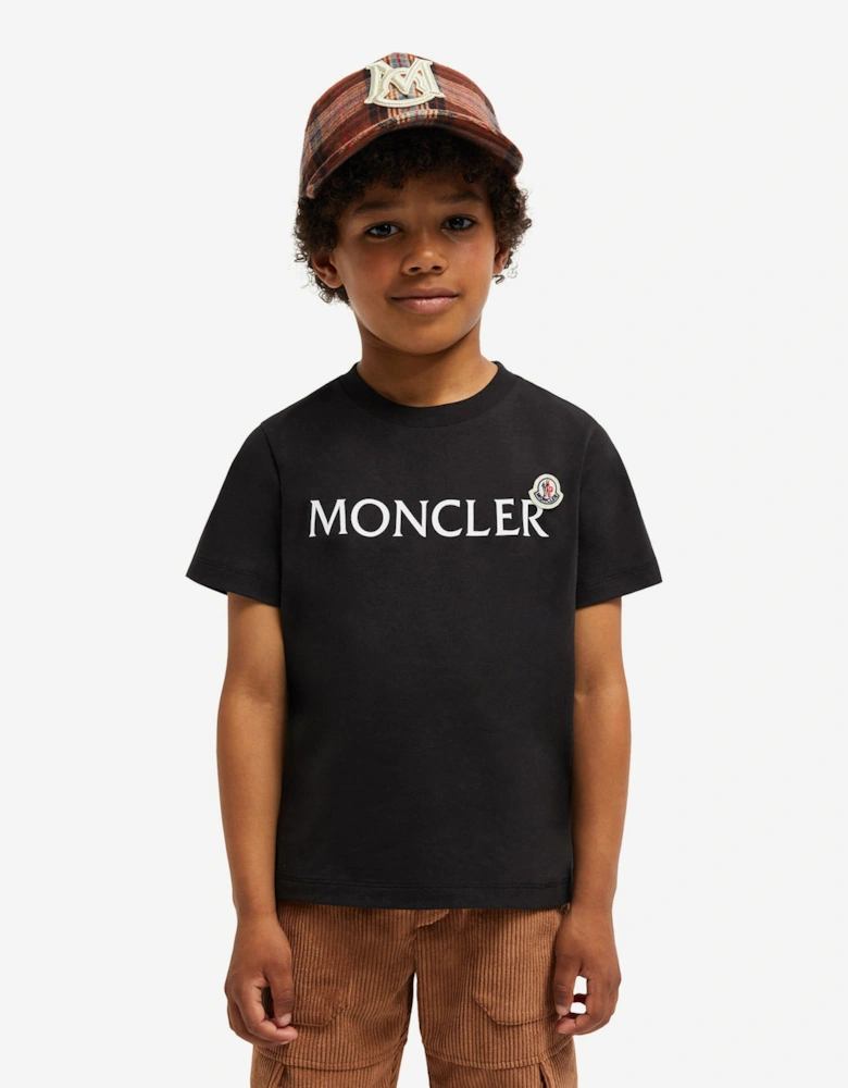 Boys Logo T-Shirt in Black