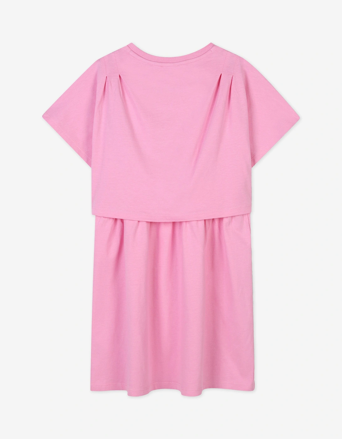 Girls Paris Logo Dress in Pink