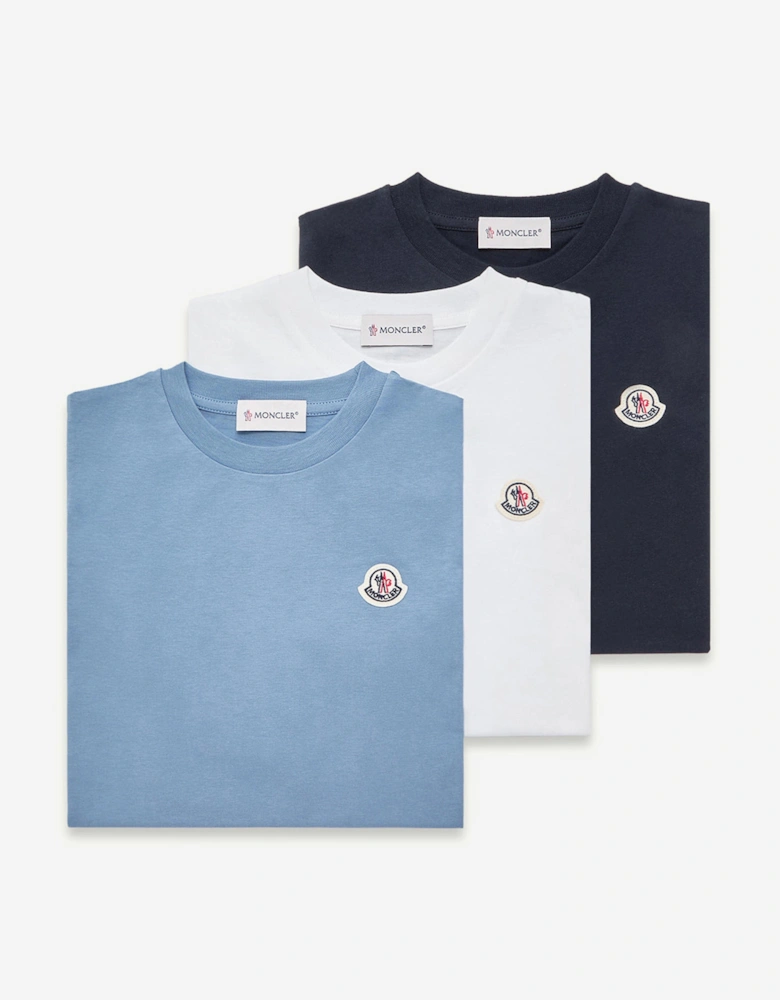 Boys 3 Pack T-Shirt Set in Multicolour
