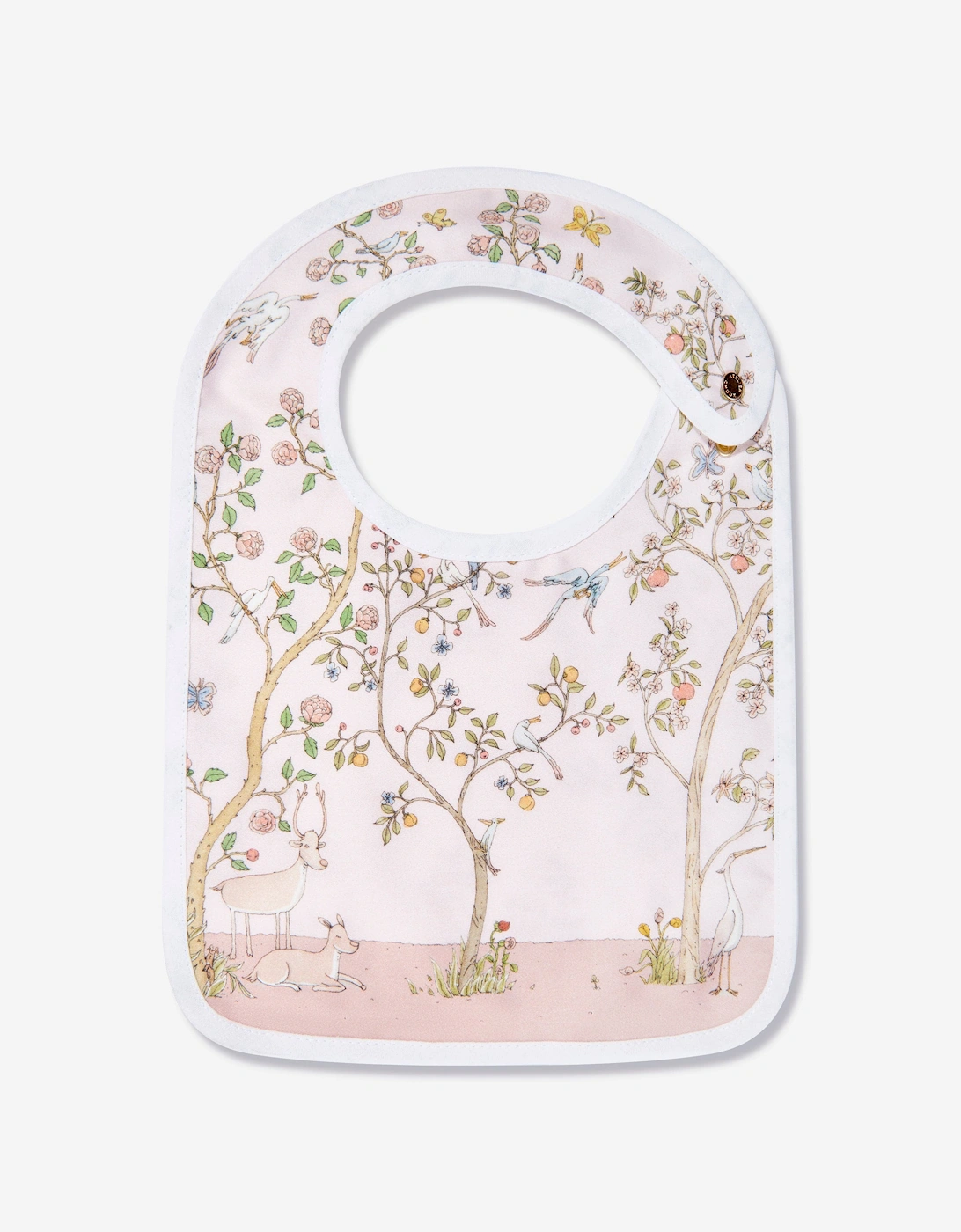 Baby Girls In Bloom Swaddle And Satin Bib Gift Set in Pink