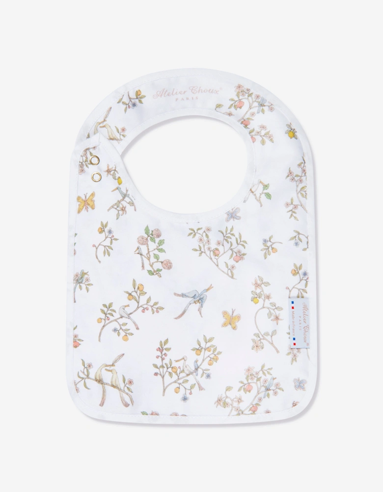 Baby Girls In Bloom Swaddle And Satin Bib Gift Set in Pink