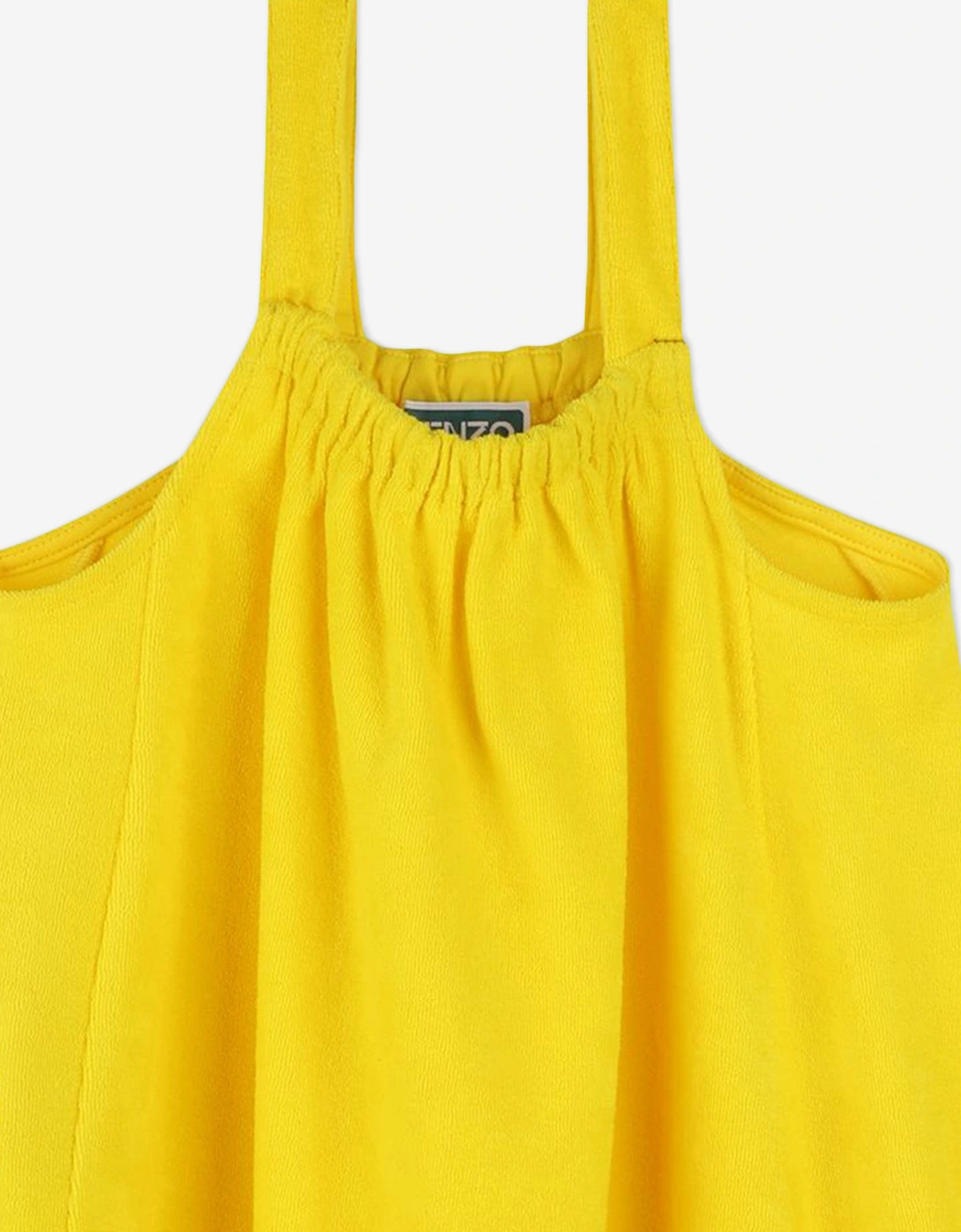 Girls Sunflower Sleeveless Dress in Yellow