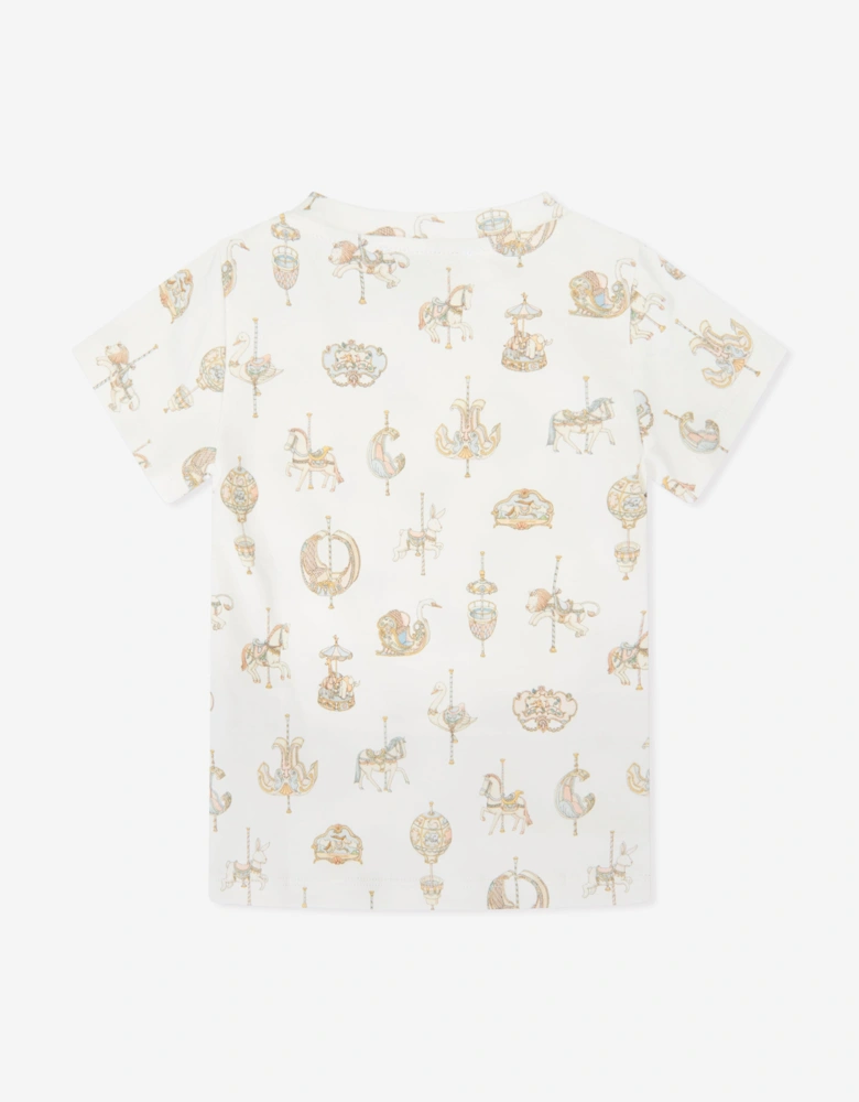 Girls Carousel T-Shirt in White