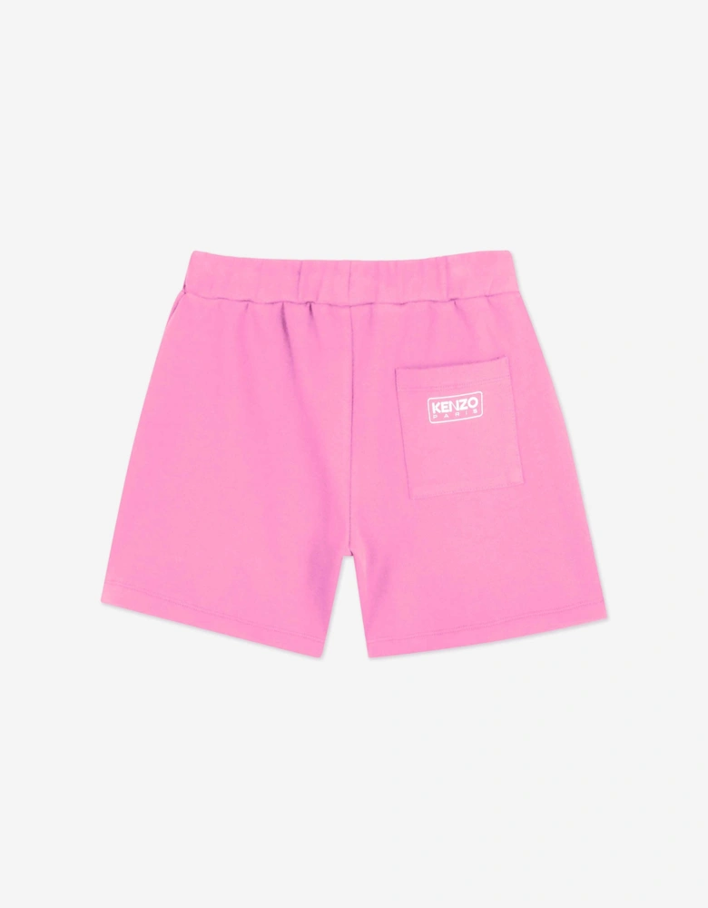 Girls Logo Shorts in Pink