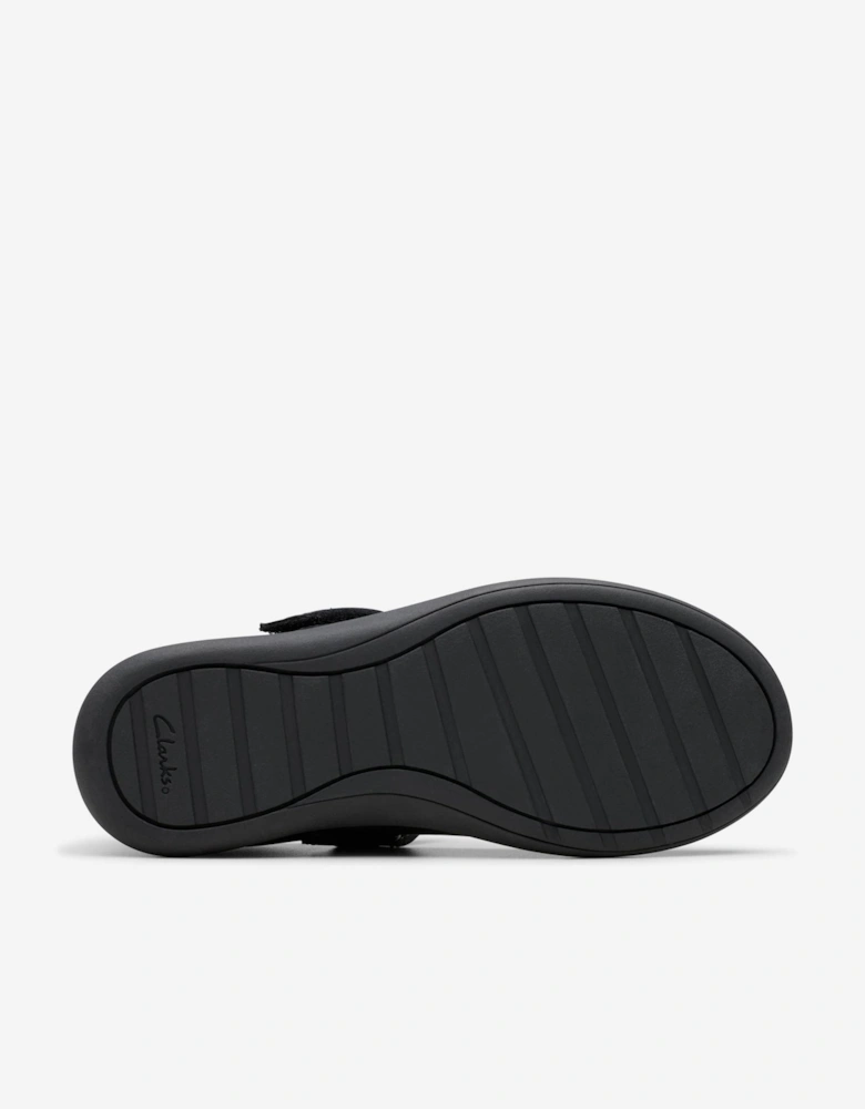 Girls Leather Etch Pure Shoes in Black