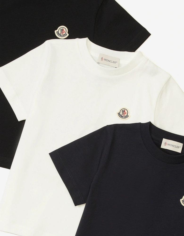 Boys 3 Pack T-Shirt Set in Black