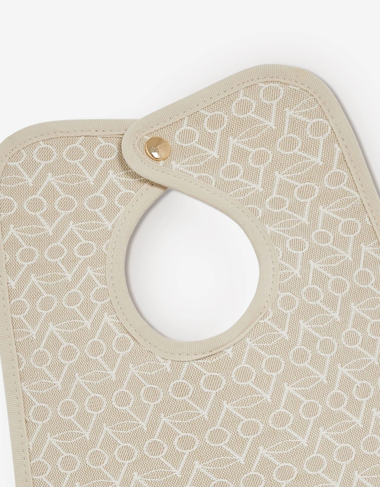 Baby Bavoir Clip Bib in Beige