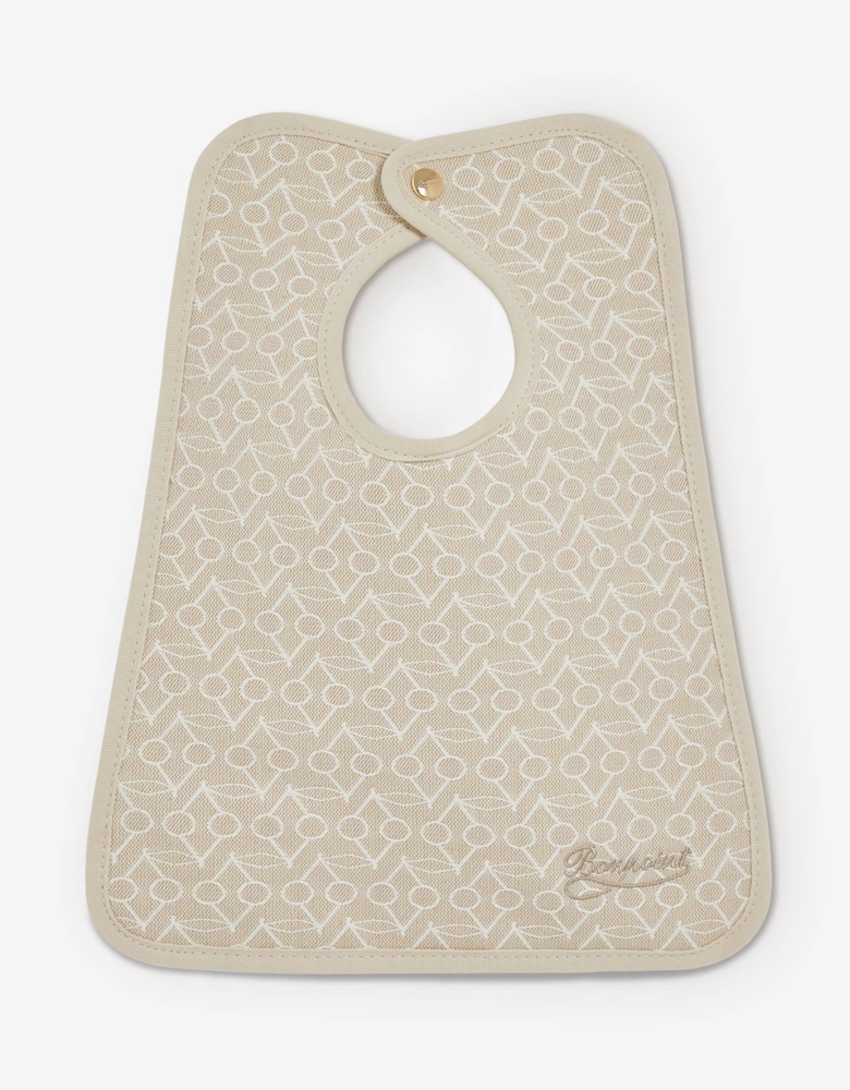 Baby Bavoir Clip Bib in Beige
