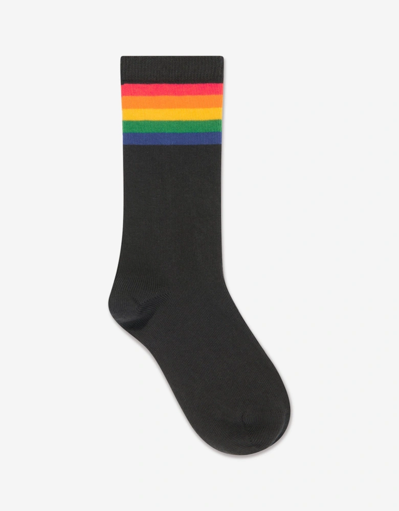 Kids Rainbow 2 Pack Socks Set in Multicolour