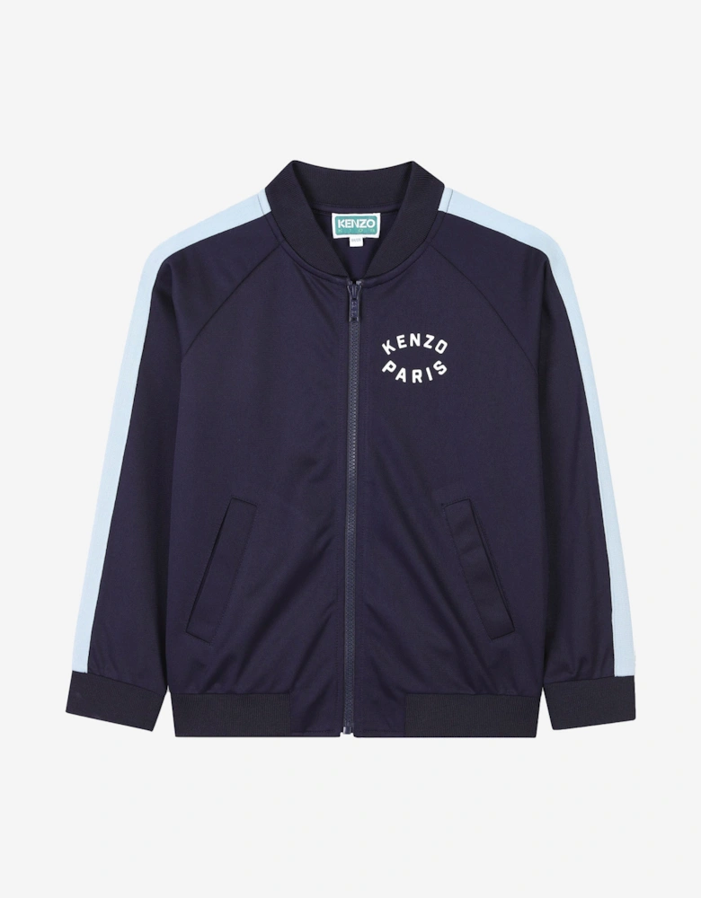 Kids Logo Track Jacket in Navy