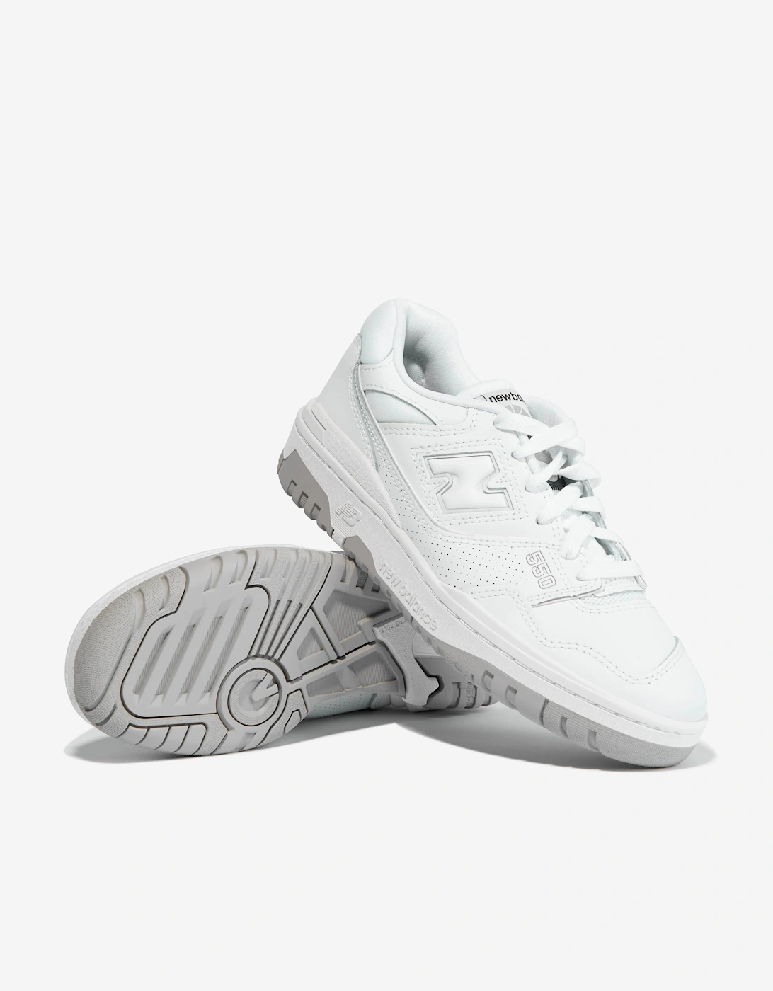 Kids 550 Logo Trainers in White