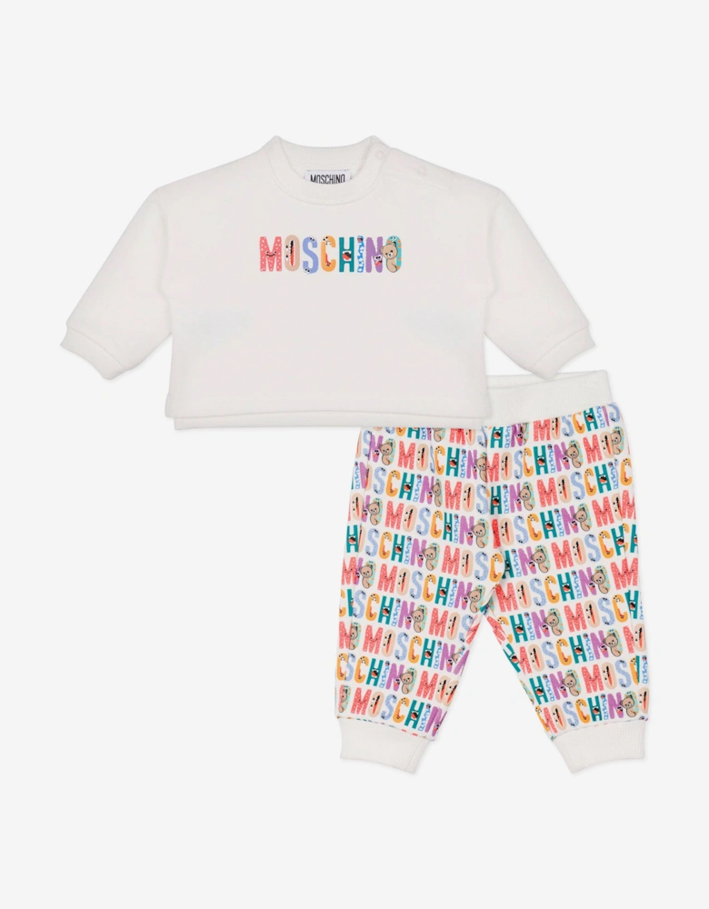 Baby Logo Tracksuit in Ivory