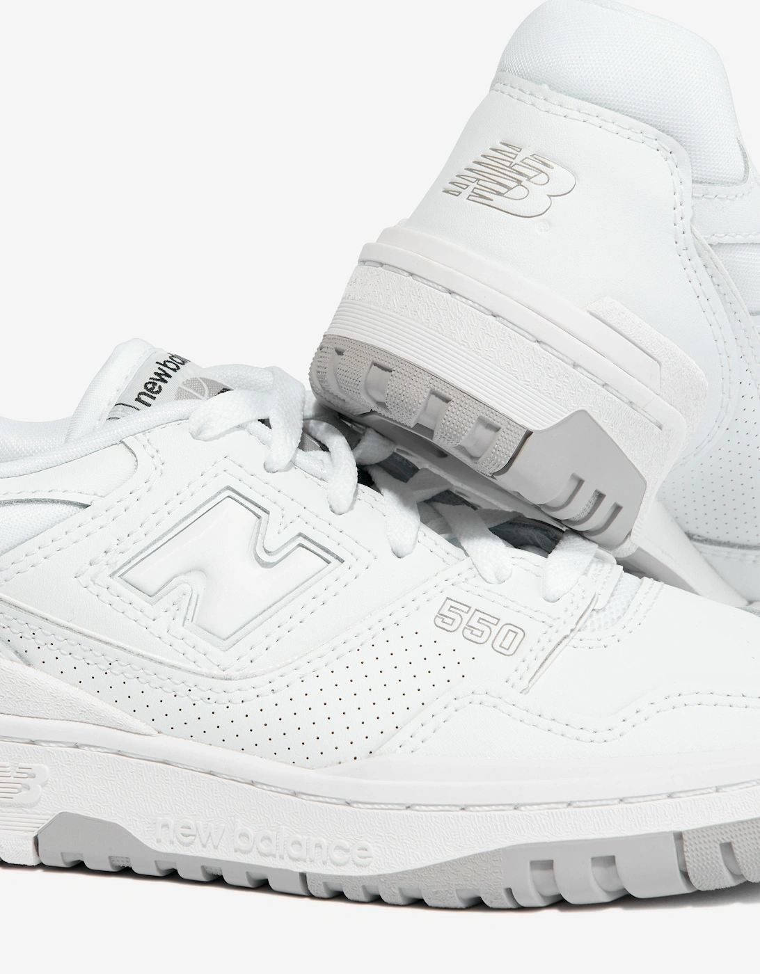 Kids 550 Logo Trainers in White