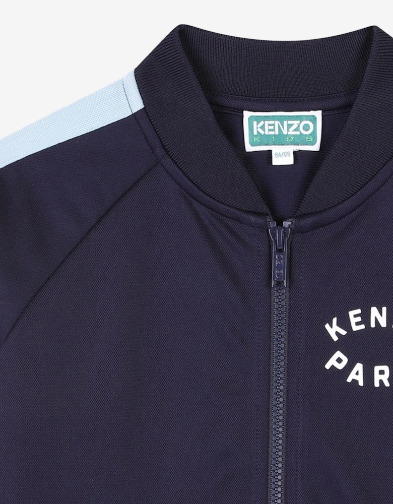 Kids Logo Track Jacket in Navy