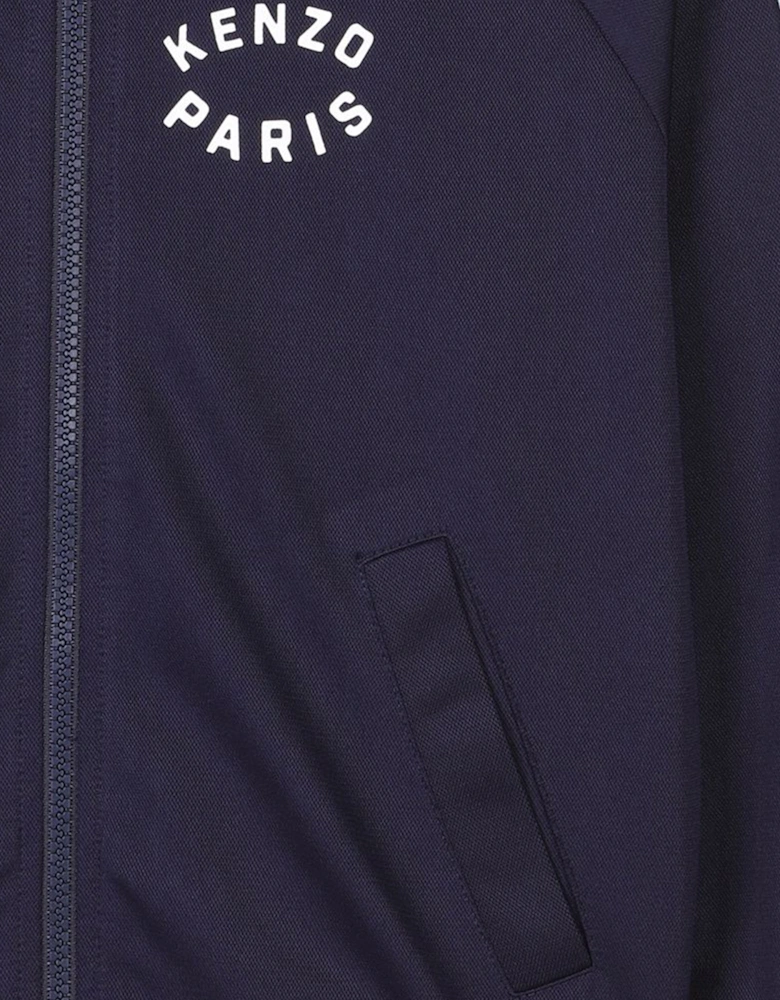 Kids Logo Track Jacket in Navy