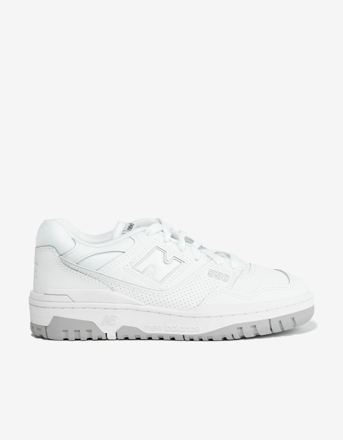 Kids 550 Logo Trainers in White, 5 of 4