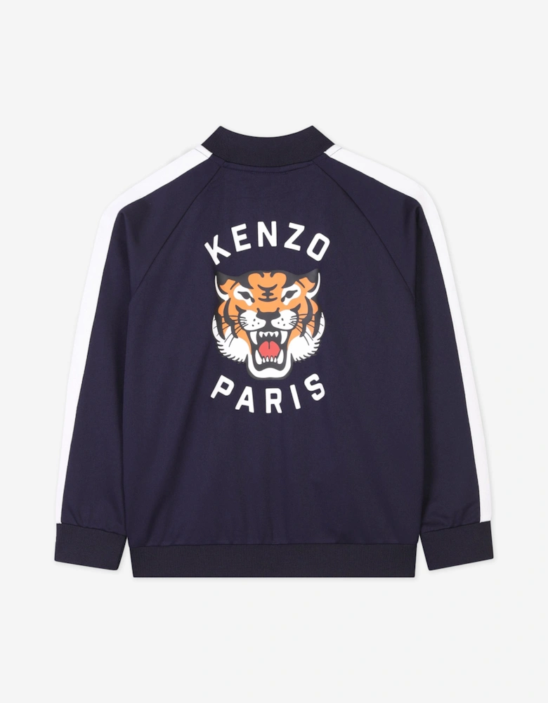 Kids Logo Track Jacket in Navy