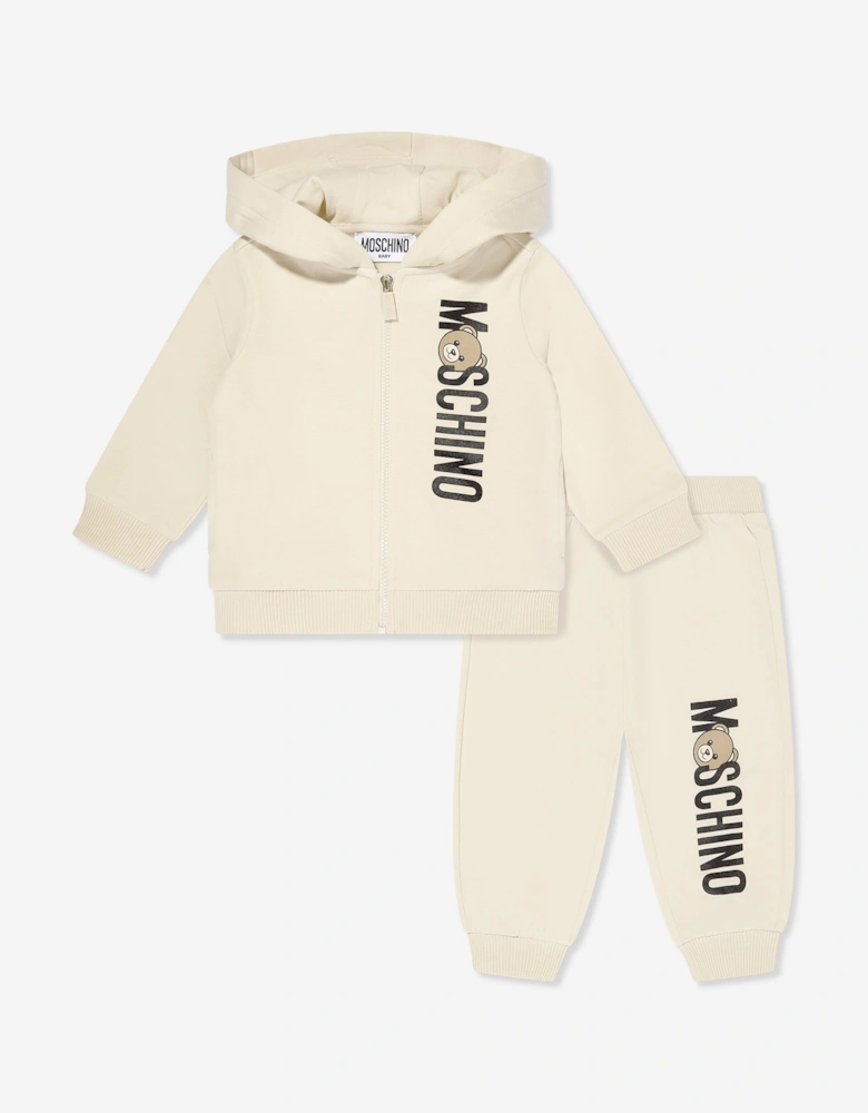 Baby Bear Logo Tracksuit in Beige