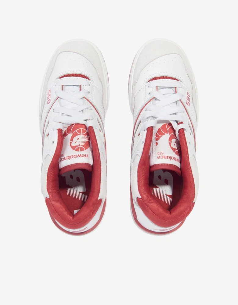 Kids 550 Logo Trainers in White