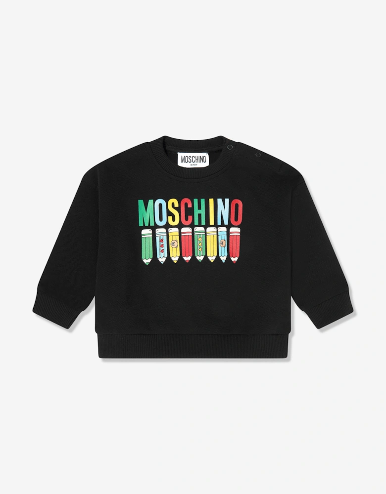 Baby Pencil Logo Tracksuit in Black