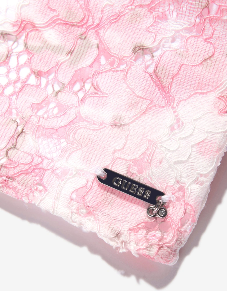 Girls Cherry Blossom Lace Blouse in White