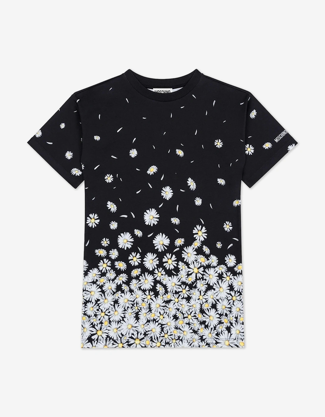 Girls Falling Daisy Dress in Black, 5 of 4