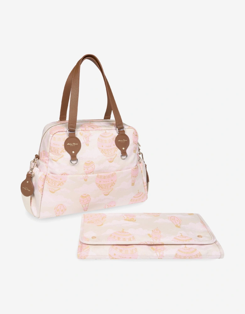 Baby Hot Air Balloons Changing Bag in Pink (38cm)